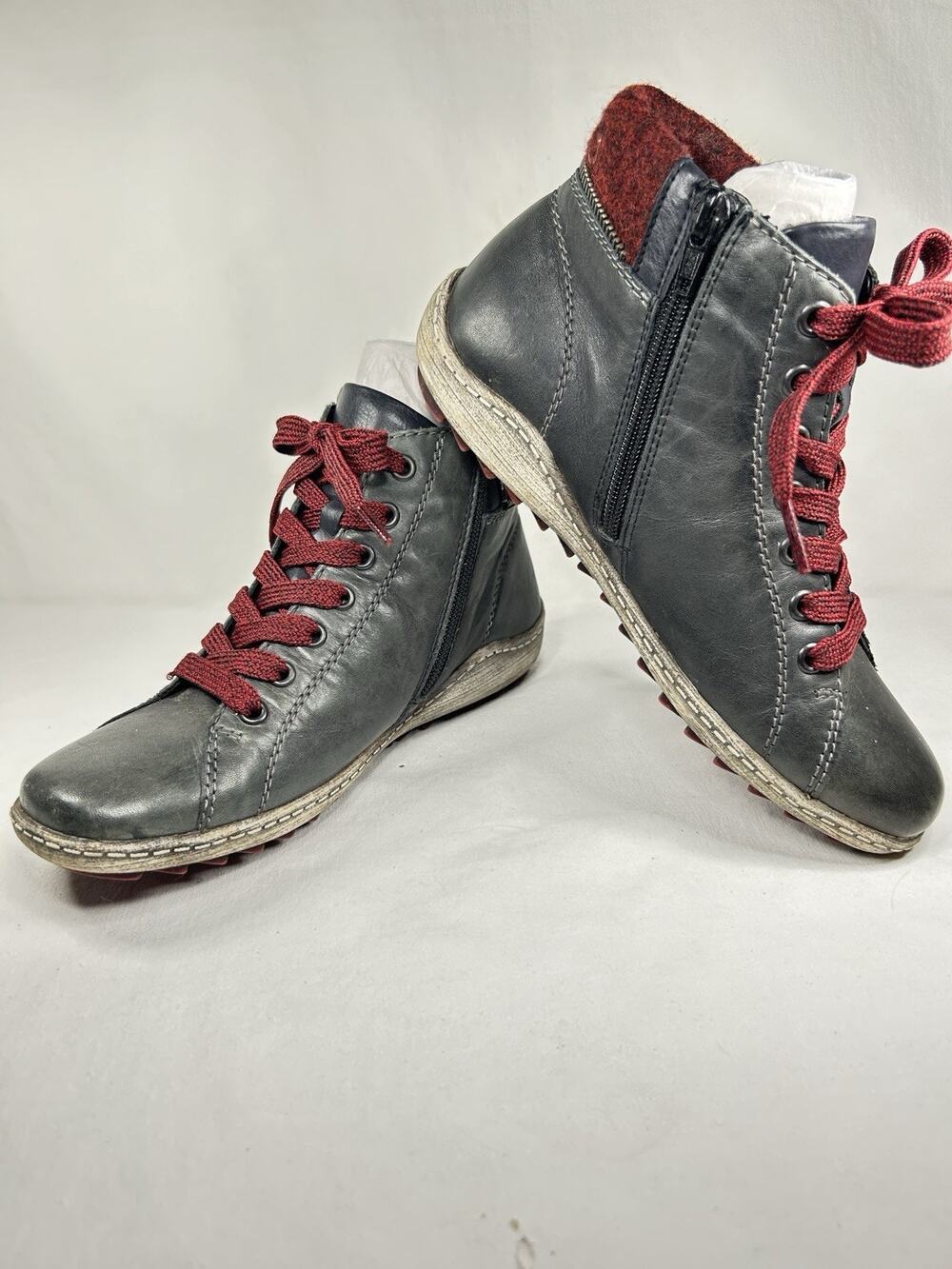 Remonte by Rieker R1473-14 women's high-top sneaker boots Sz 37 US6